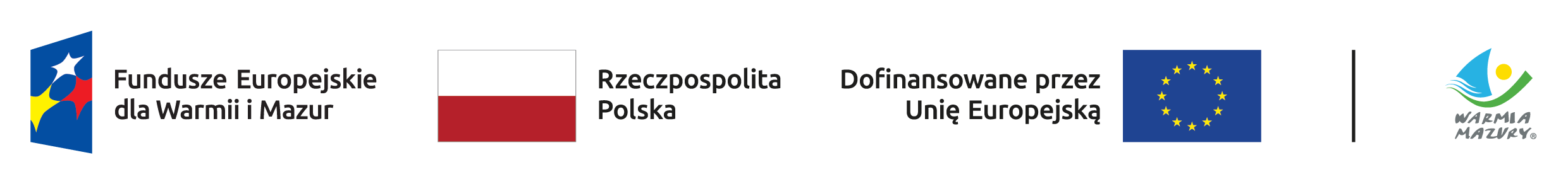 Fundusze Europejskie dla Warmii i Mazur · Rzeczpospolita Polska · Dofinansowane przez Unię Europejską · Warmia Mazury