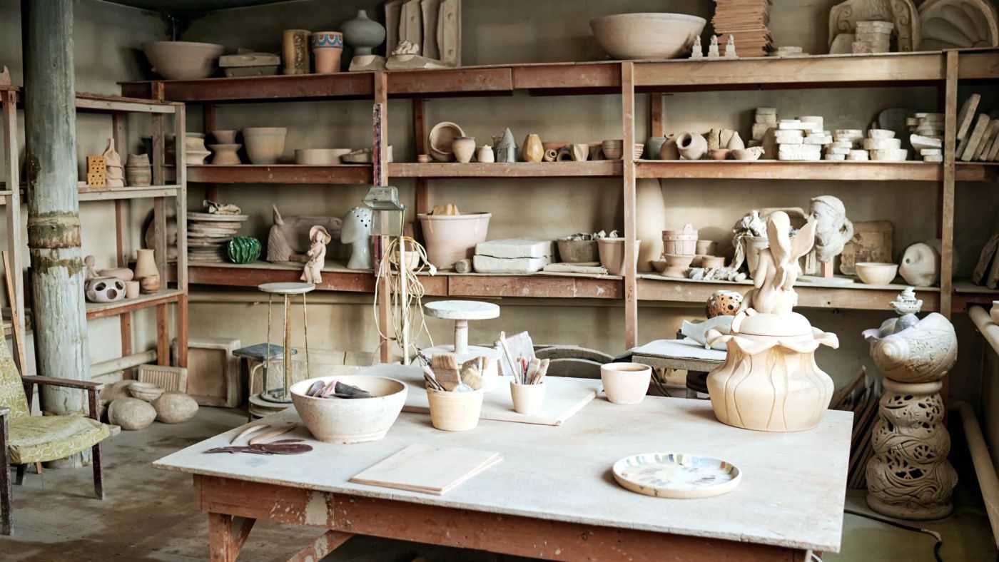 Ceramiczne wyroby i pracownia Glinianej Akademii